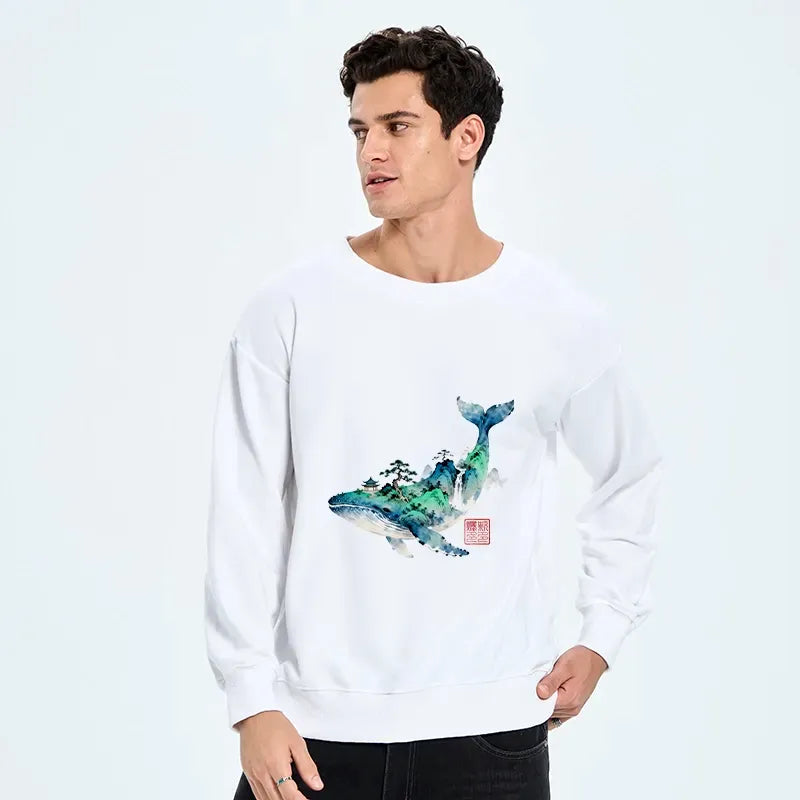 kyoto lion landscape sweatshirt