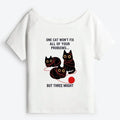 Japanese Cats Off Shoulder T-Shirt for Daily Wear