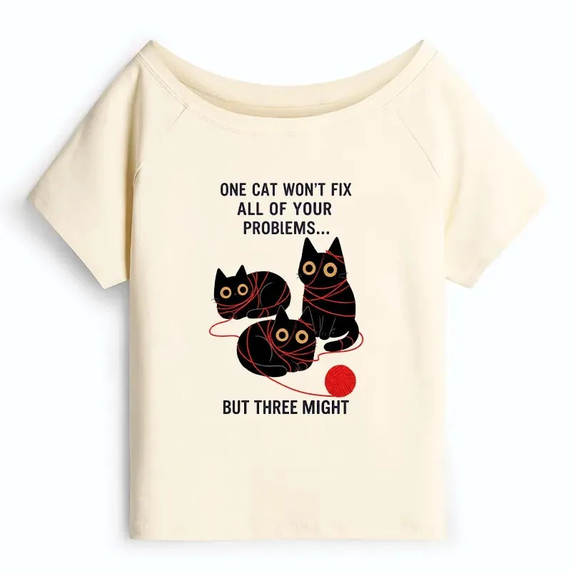 Kyoto-Lion Women's Cat T-Shirt on Sale