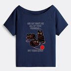 Kyoto-Lion Women's Cat T-Shirt on Sale