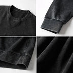 Washed Terry Sweatshirt for Daily Wear