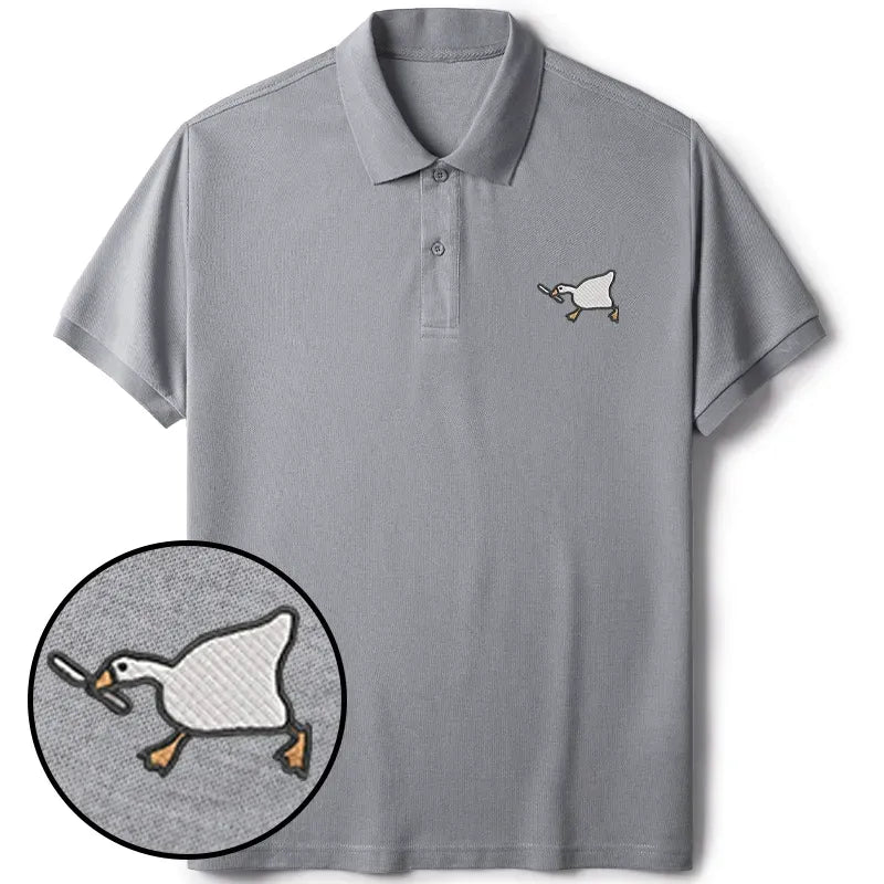 Japanese embroidered polo shirt daily wear