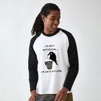 kyoto lion cool crow coffee raglan t-shirt