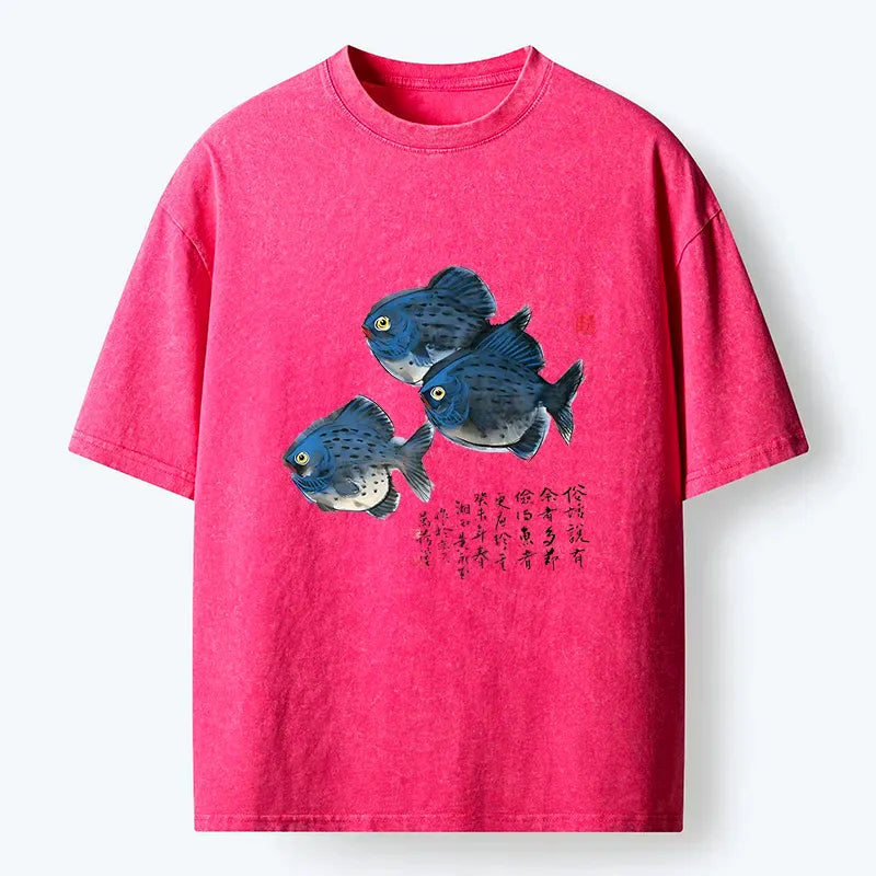 Kyoto Lion ink painting t-shirt gift idea