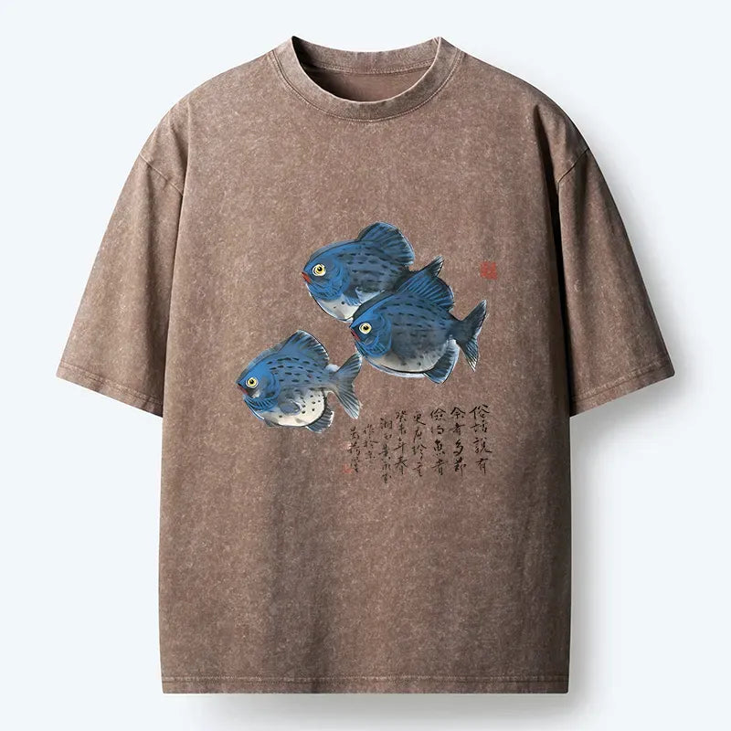 Kyoto Lion ink painting t-shirt gift idea