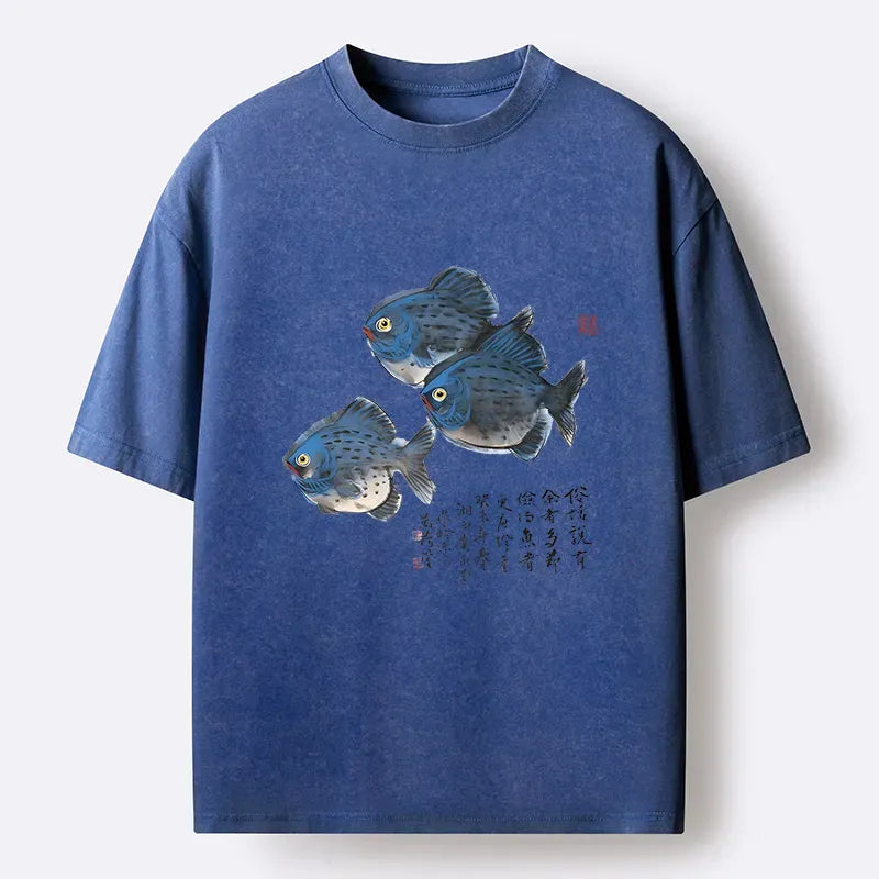 Kyoto Lion ink painting t-shirt gift idea