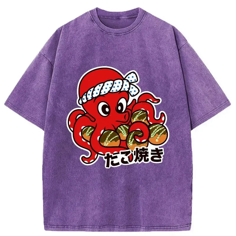 Kyoto Lion Washed T-Shirt for Daily Wear