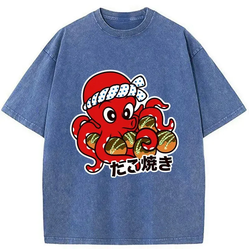 Kyoto Lion Washed T-Shirt for Daily Wear