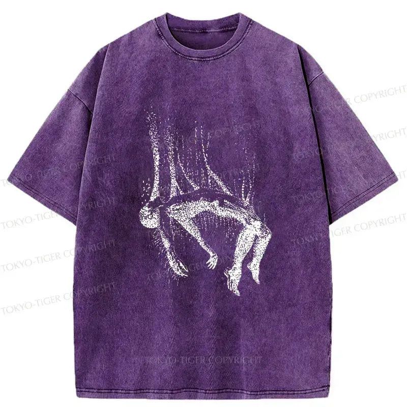 japanese washed t-shirt for daily wear