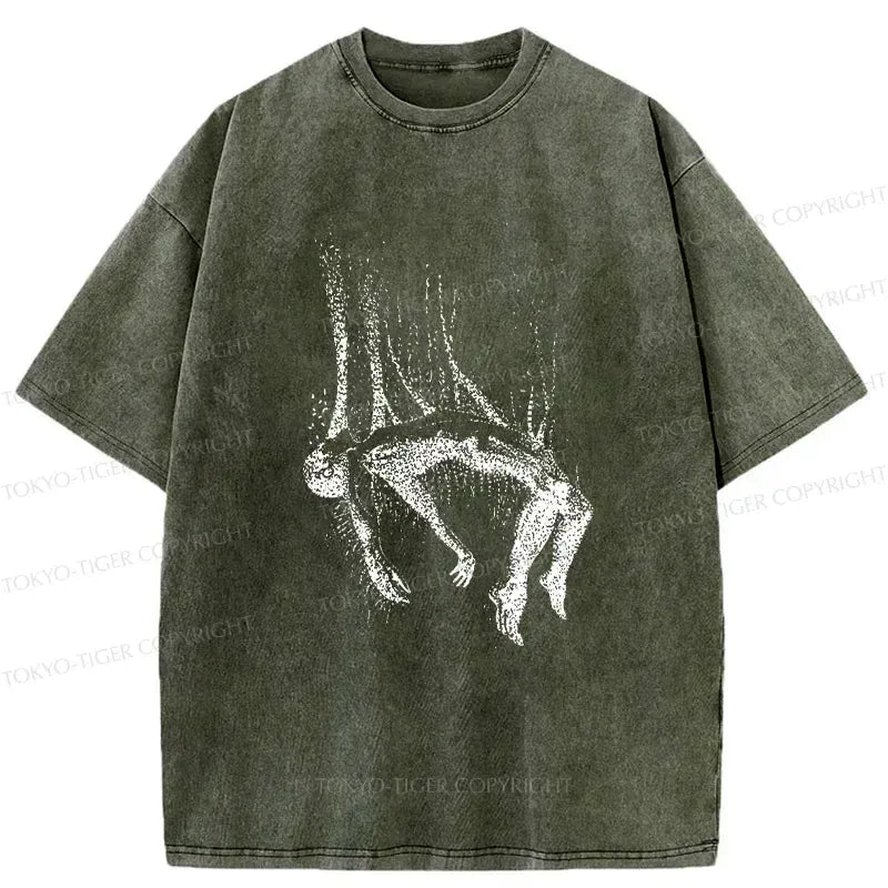 japanese washed t-shirt for daily wear