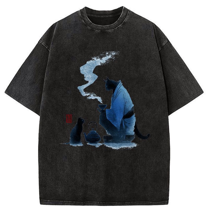 Kyoto Lion Tea Ceremony Ukiyo-e Tee