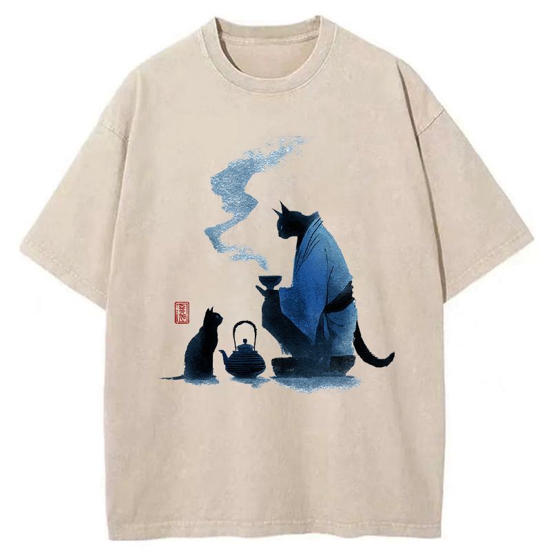 Kyoto Lion Tea Ceremony Ukiyo-e Tee