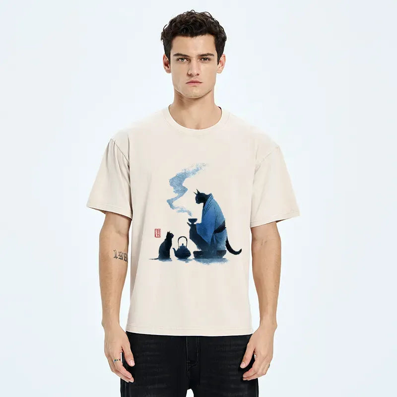 Kyoto Lion Tea Ceremony Ukiyo-e Tee
