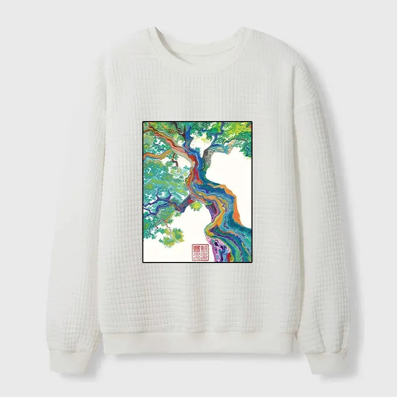 Japanese Vintage Waffle Sweatshirt Free Shipping