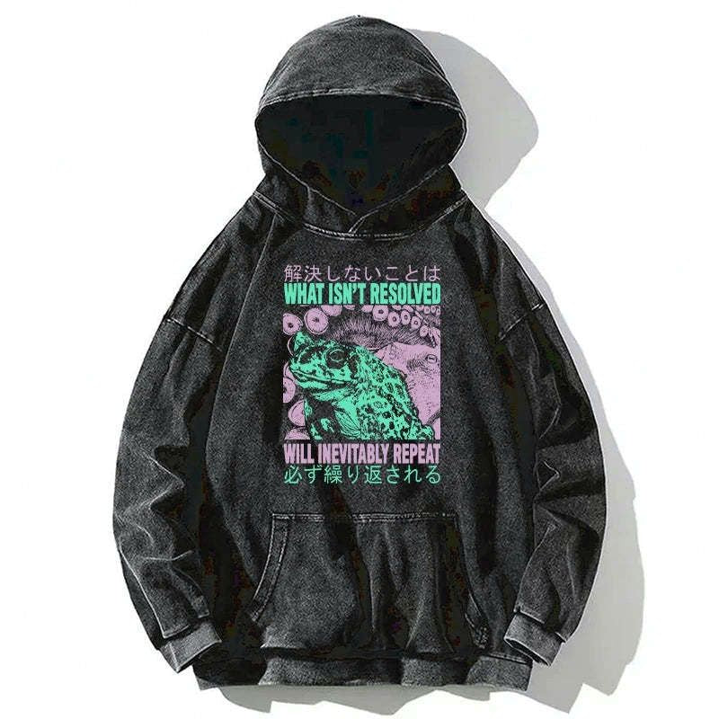 Kyoto-Lion What Ist Resolved Forg Washed Hoodie