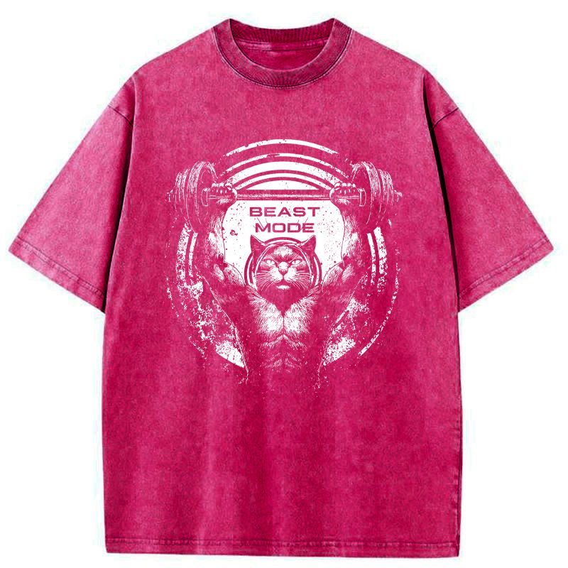 Japanese vintage washed t-shirt for workout