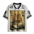 Kyoto-Lion Cute Capybara Eating Ramen Mesh Jersey