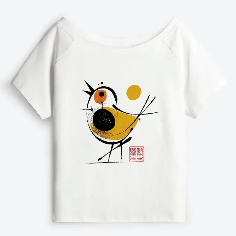 Yellow Black Bird Tee Best Seller