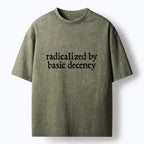 Kyoto-Lion Radicalized By Basic Decency Washed T-Shirt
