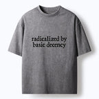 Kyoto-Lion Radicalized By Basic Decency Washed T-Shirt