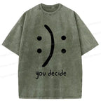 Kyoto-Lion Laugh Or Sad Washed T-Shirt