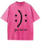 Kyoto-Lion Laugh Or Sad Washed T-Shirt