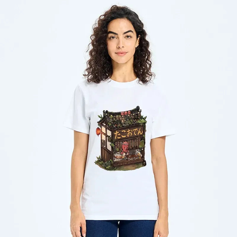 Japanese Food Shop Octopus Meme Tee On Sale