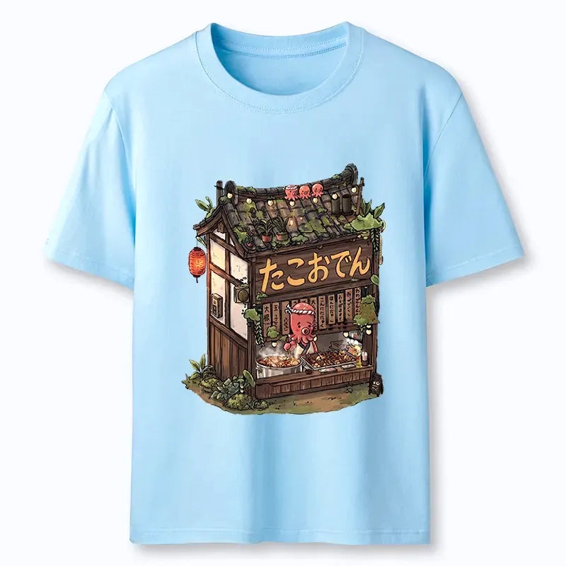 Kyoto-Lion Cute Octopus Oden Food Shop Meme Classic T-Shirt