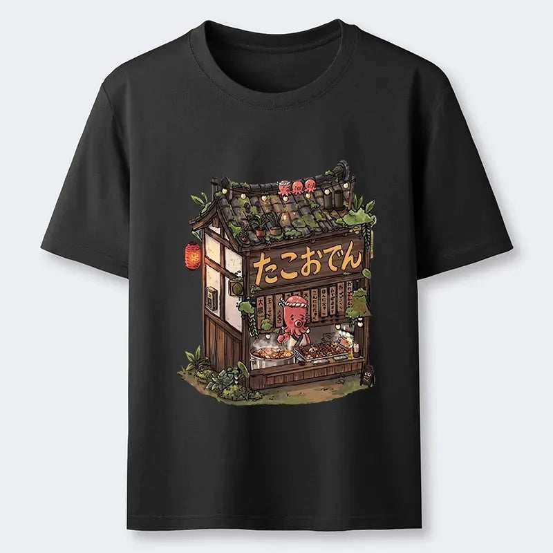 Japanese Food Shop Octopus Meme Tee On Sale