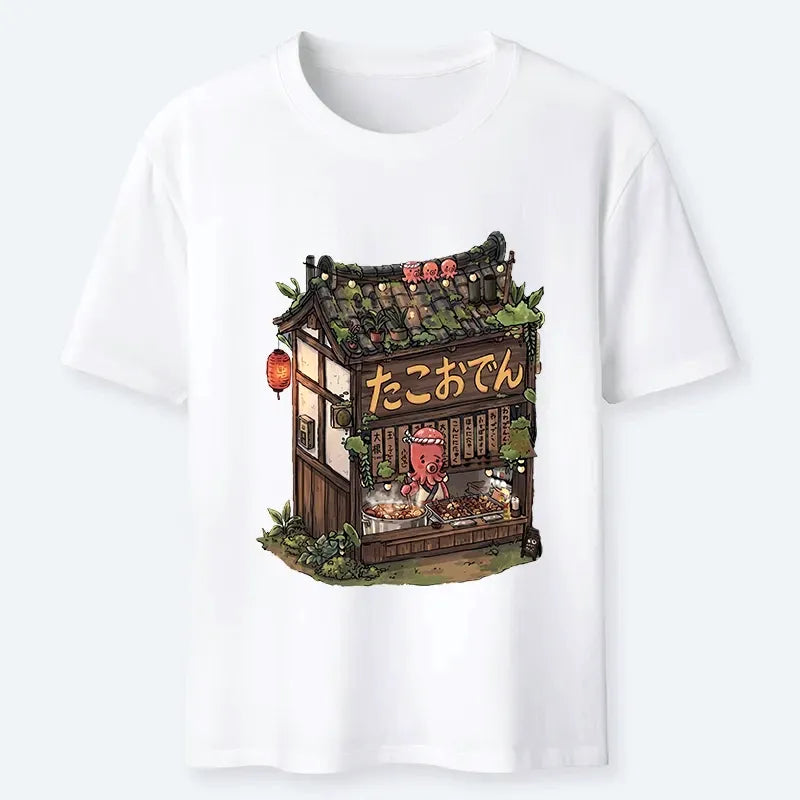 Kyoto-Lion Cute Octopus Oden Food Shop Meme Classic T-Shirt