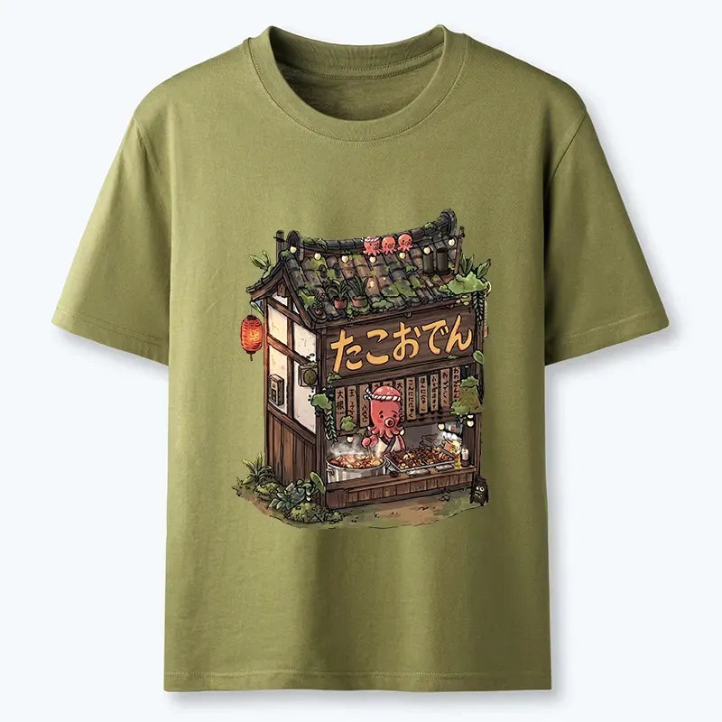 Japanese Food Shop Octopus Meme Tee On Sale