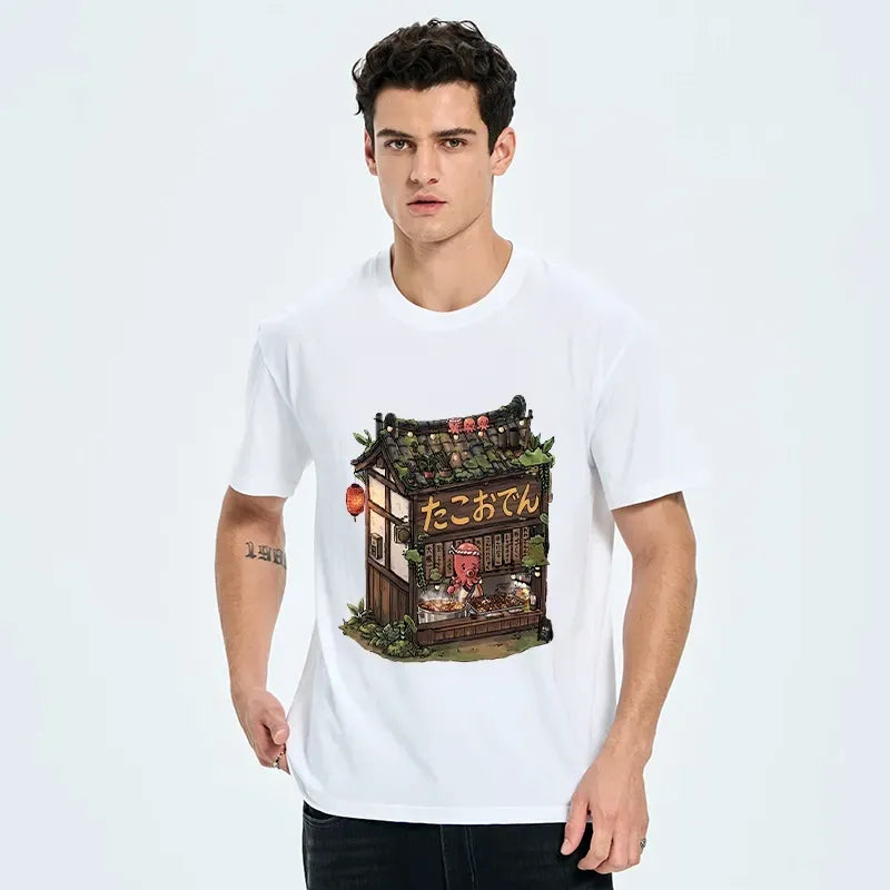 Kyoto-Lion Cute Octopus Oden Food Shop Meme Classic T-Shirt