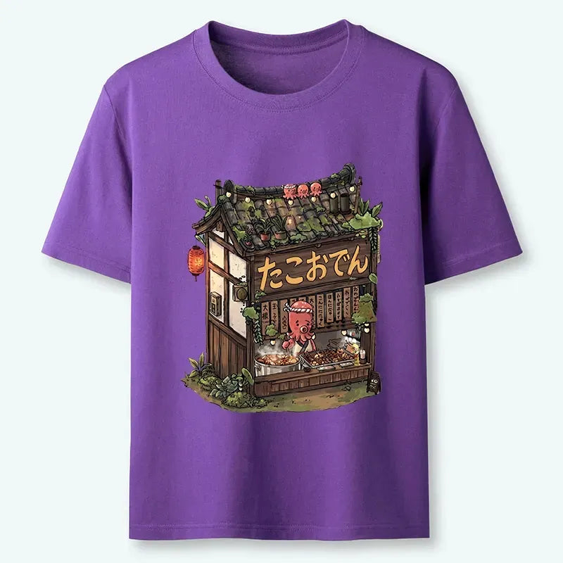 Japanese Food Shop Octopus Meme Tee On Sale