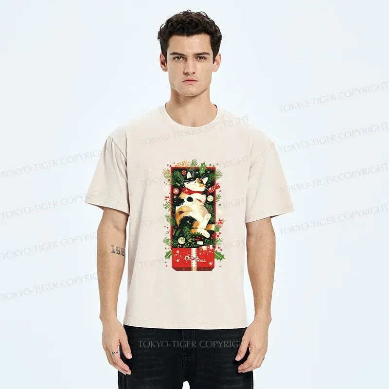 Washed Unisex Cat T-Shirt