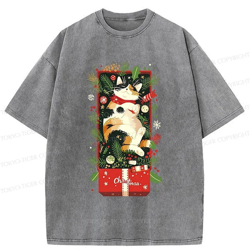 Christmas Gift Cat T-Shirt
