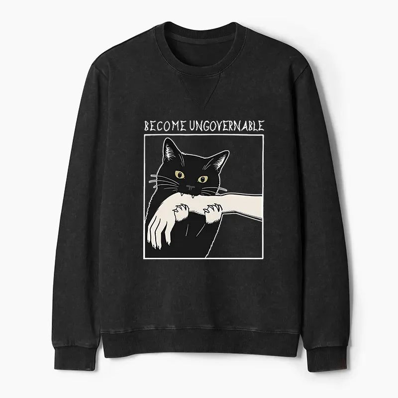 Japanese black cat sweatshirt trend