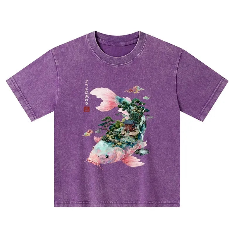 Trending Japanese Koi Kids T-Shirt