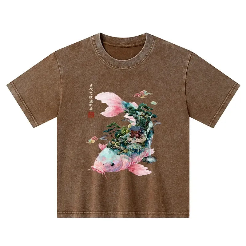 Trending Japanese Koi Kids T-Shirt