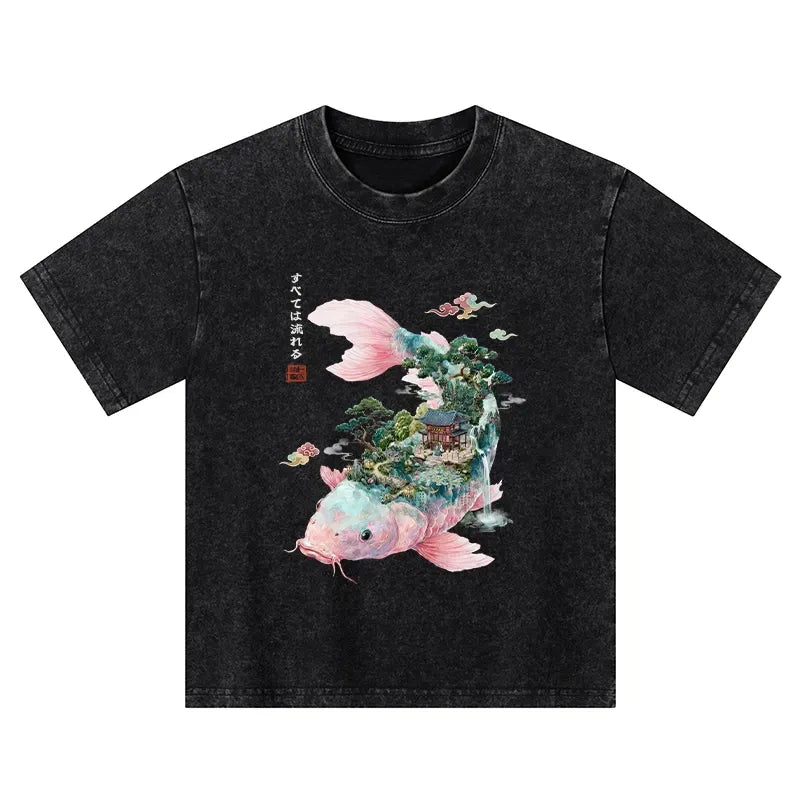 Trending Japanese Koi Kids T-Shirt