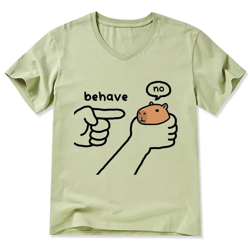 Japanese Vintage V-Neck T-Shirt
