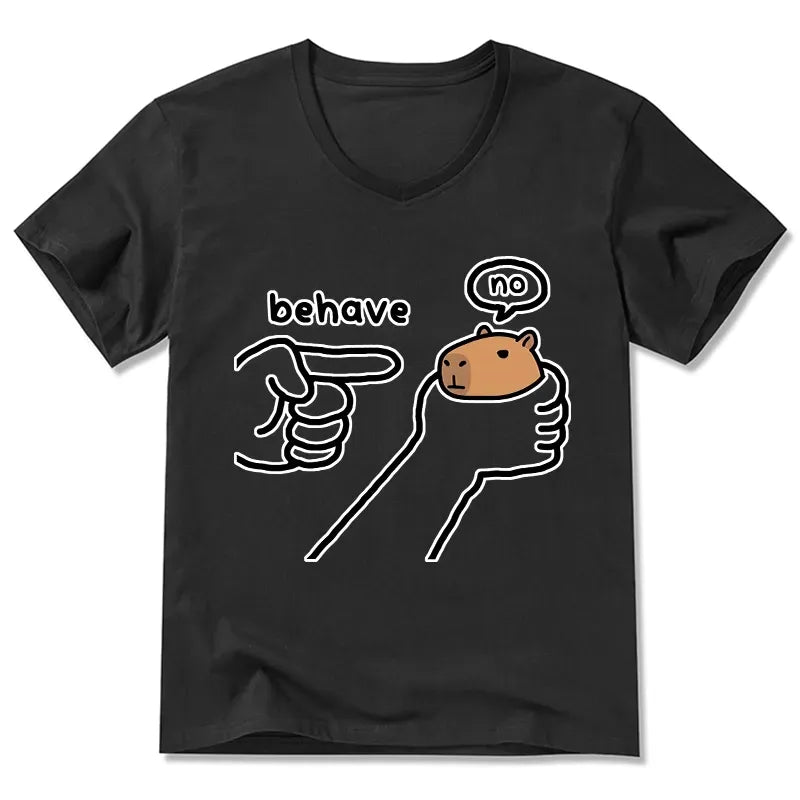 Japanese Vintage V-Neck T-Shirt