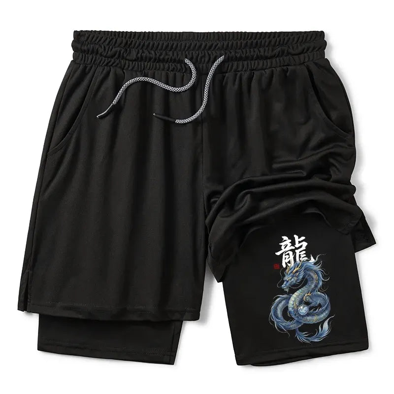 Trendy Japanese Dragon Shorts for Summer