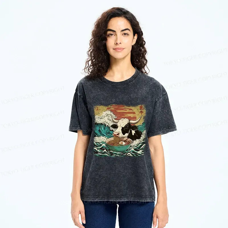 Traditional Japanese Streetwear Cotton T-Shirt