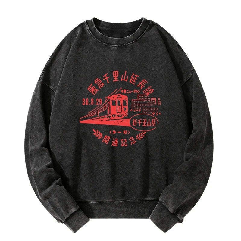 Kyoto-Lion TOKYO 1929 Train Washed Sweatshirt