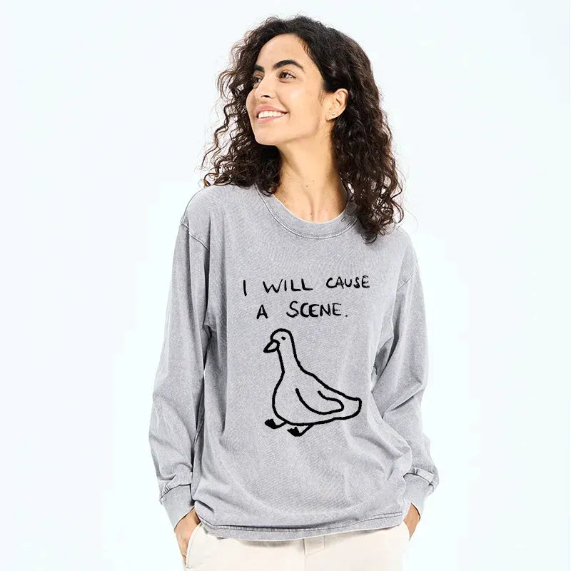 Stupid Goose Vintage Tee for Casual