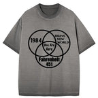 Kyoto Lion gradient washed t-shirt for streetwear