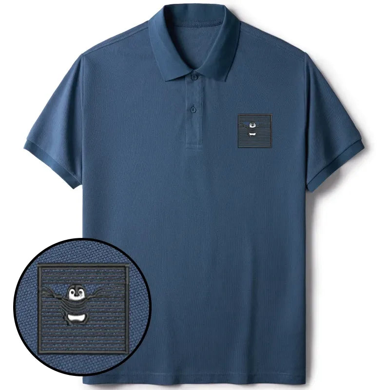 Unisex Cotton Embroidered Polo for Summer Vacation