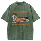 Kyoto-Lion All That Cuters Is Not Cat Washed T-Shirt