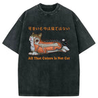 Kyoto-Lion All That Cuters Is Not Cat Washed T-Shirt
