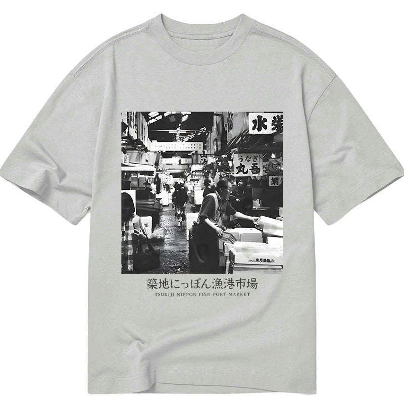 Kyoto-Lion Tsukiji Fish Market Photo Classic T-Shirt